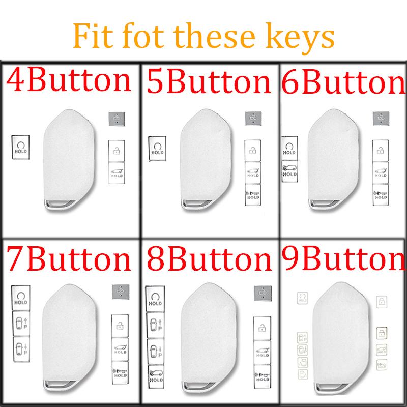 4/5/6/7/8/9 Bottons Car Smart Remote Key Case Cover for Kia Carnival EV9 Picanto GT Line 2024 Auto Shell Fob Holder Accessories