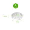 5pcs Plant Bottom Dish 6/8/10/12 Inch Plastic Flower Pot Tray Round Anti-slip Planter Mat Sturdy Transparent Drip Trays Garden