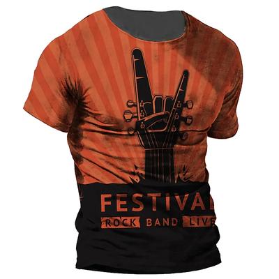 3d Musik T Shirt Für Männer Gedruckt Herren Gitarre T-shirts Hip Hop Kurzarm Übergroßen Tops T Shirt Männer Kleidung männlichen Musik Tops
