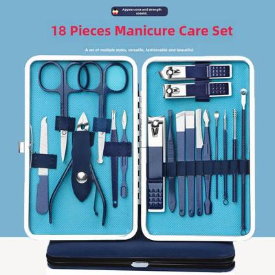 18-Piece Premium Nail Care Set: Includes Ready-Made Nail Clippers, Groove Pliers, and Pedicure Tools.
