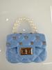 Summer Women's Argyle Pearl Handbag - Jelly Crossbody/Shoulder Bag