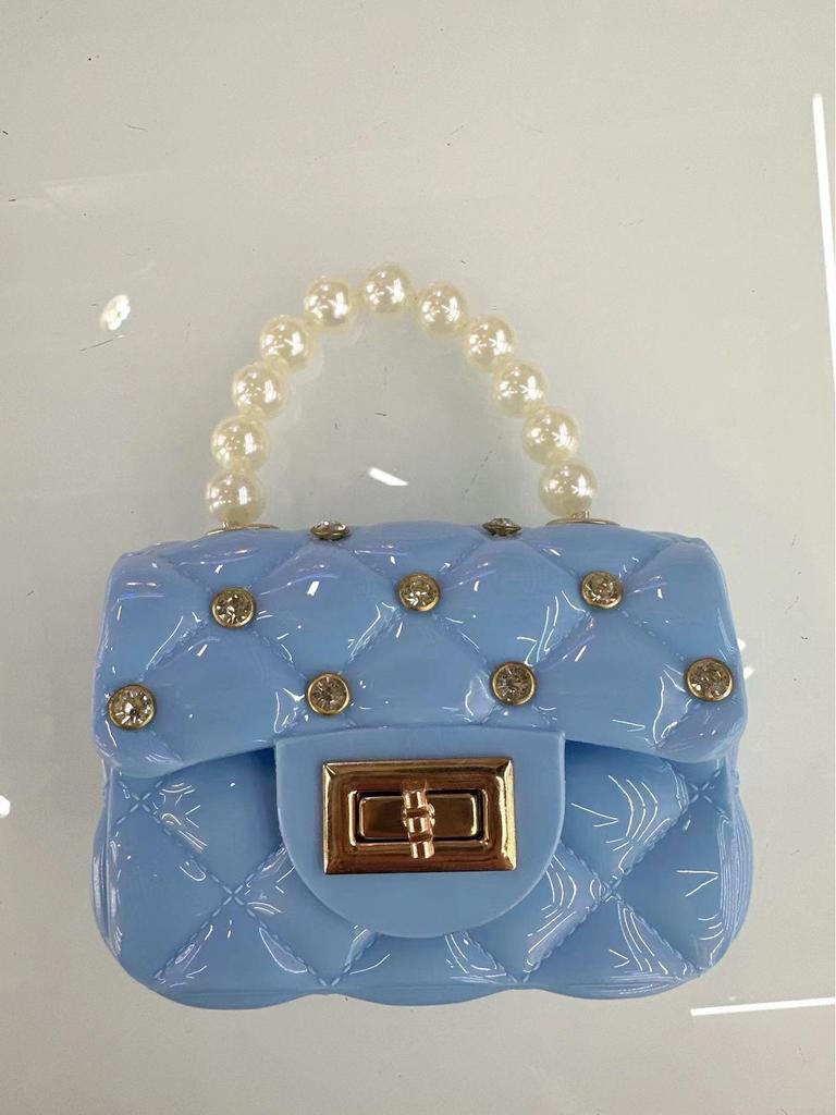 Summer Women's Argyle Pearl Handbag - Jelly Crossbody/Shoulder Bag