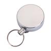 Recoil Badge Reel Anti Lost Retractable Alarm Key Ring Key Chain High Resilience Steel Wire Rope