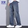 ROMON Men's Loose Fit Straight Leg Jeans