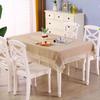 Table Cloth Art Simple Rectangular Fresh Solid Color Patchwork Hollow-out Lace Tea Table Round Table Cloth