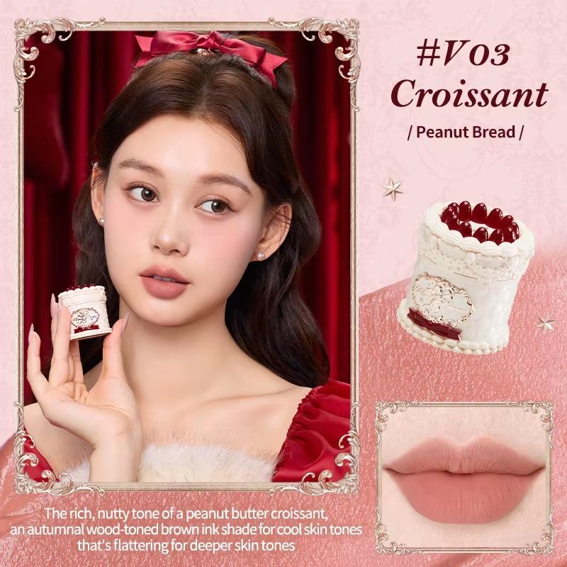 Flower Knows Swan Ballet Little Angel Collection Rossetto Vellutato Opaco Impermeabile Rossetto Vegano Lunga Durata Lucidalabbra Coreano