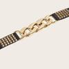 Waist Belt Elastic Wear Resistant Durable Super Comfortable Easy To Match Fitted Lightweight Exquisite Faux Leather Women Belt for Daily Wear