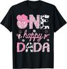 One Happy Dada Western Disco Cowgirl 1st Birthday Girl T-Shirt