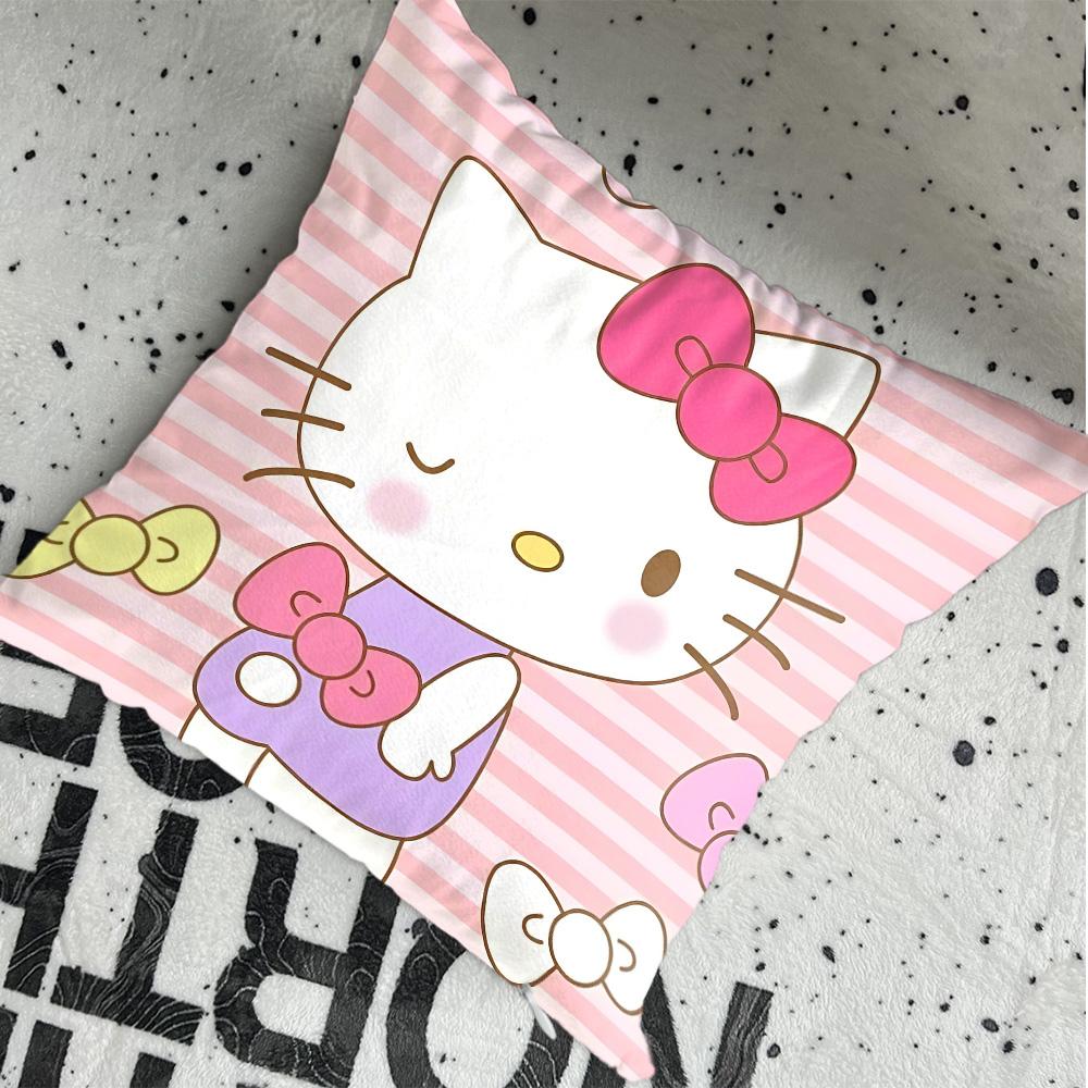 Pink Christmas Cushion Covers Living Room Kawaii HHellokittyes Pillow Cases Decorative Cushions Cover for Sofa Sleeping Pillows