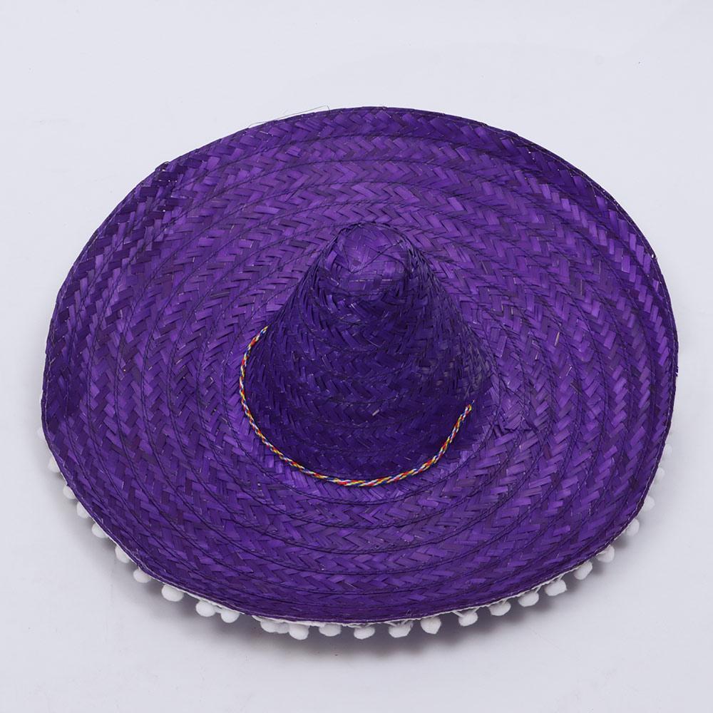 Sombrero Mexican Party Hat Colorful Wide Brim Beach Hat Summer Sun Visor Hat Outdoor