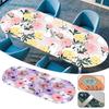Oval Tablecloth Table Cover Waterproof Oil-Proof Elastic Kitchen Dining Room Wedding Party Table Cover Outdoor Picnic Camp Decor