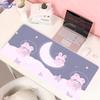 Lovely Rabbit Large Gaming Keyboard Mouse Pad Anime Green Plant Computer Gamer Tablet Mause Pad Long Mousepad 900x400 Cute Mats