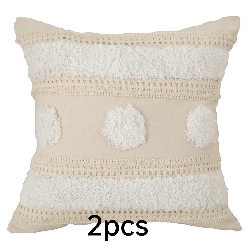 2 комплекта наволочек в стиле бохо 18x18 дюймов, декоративные наволочки с кисточками, тканые наволочки в стиле бохо для дивана, спальни, гостиной 18 x 18 -2pcs