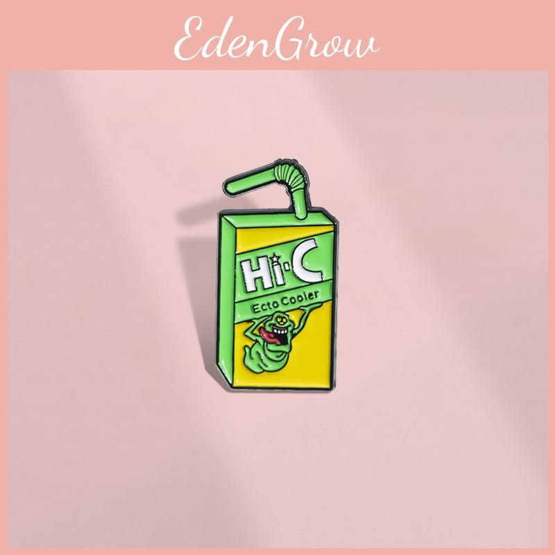 Trendy Winter 2024 Metal Brooch In Quirky Animation Character Juice Shape