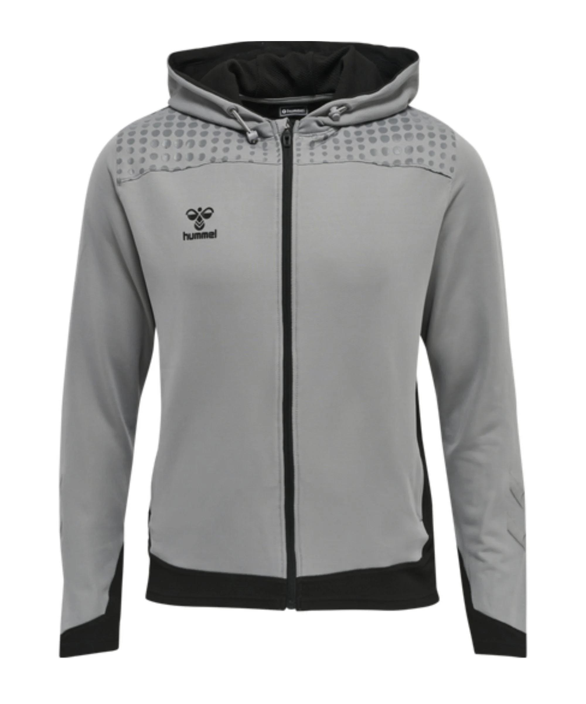 hummel, Herren, Pullover, Lead Zip Poly Kapuzensweatjacke Herren, Grau, (XXL) - Bild 4