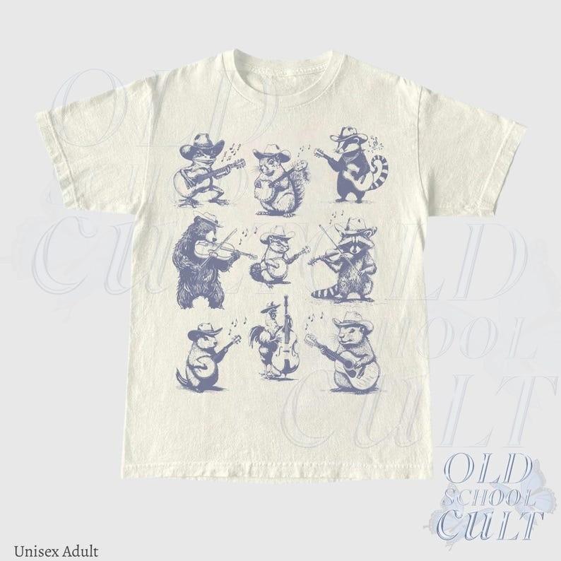 

Animal Musicians Toddler Shirt Cute Music Children#039s Clothing Boho Adult Todd Unisex T-Shirt S