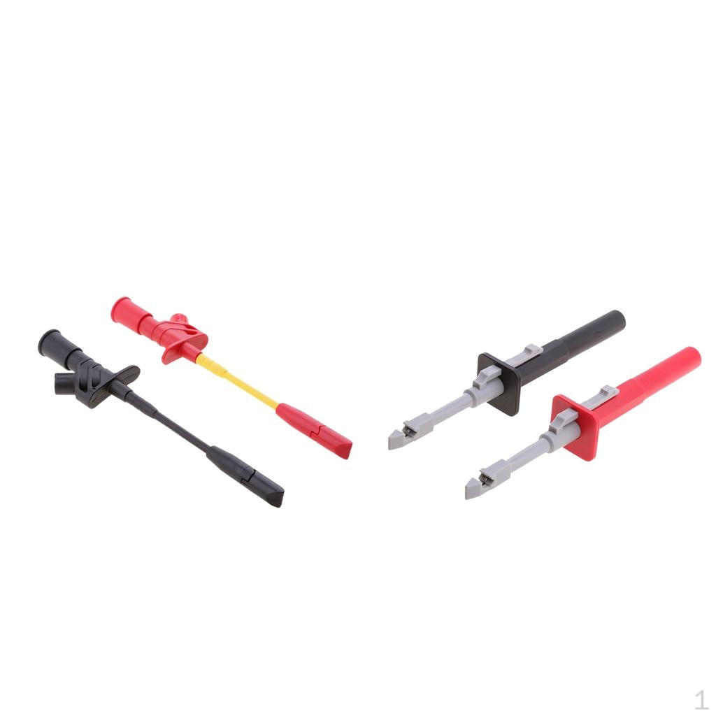 4pcs Needle Clips Testing Probes Spring Load
