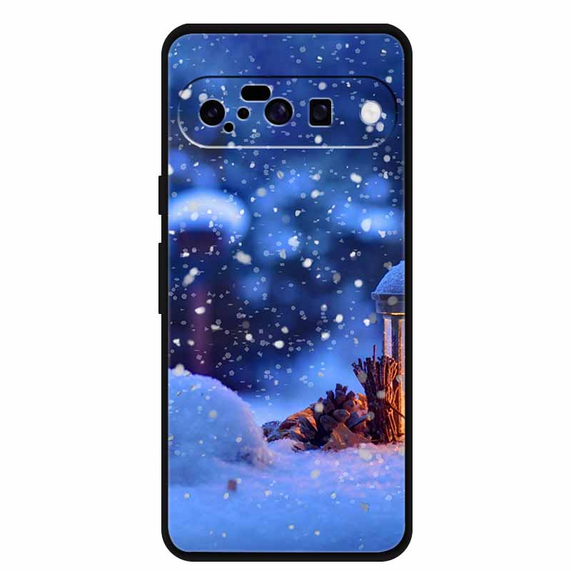 Christmas Phone Cases For Google Pixel 10 Case Silicone Soft Black Cover Christmas Tree for Pixel 10 Pro / 10 Pro XL Back Cover