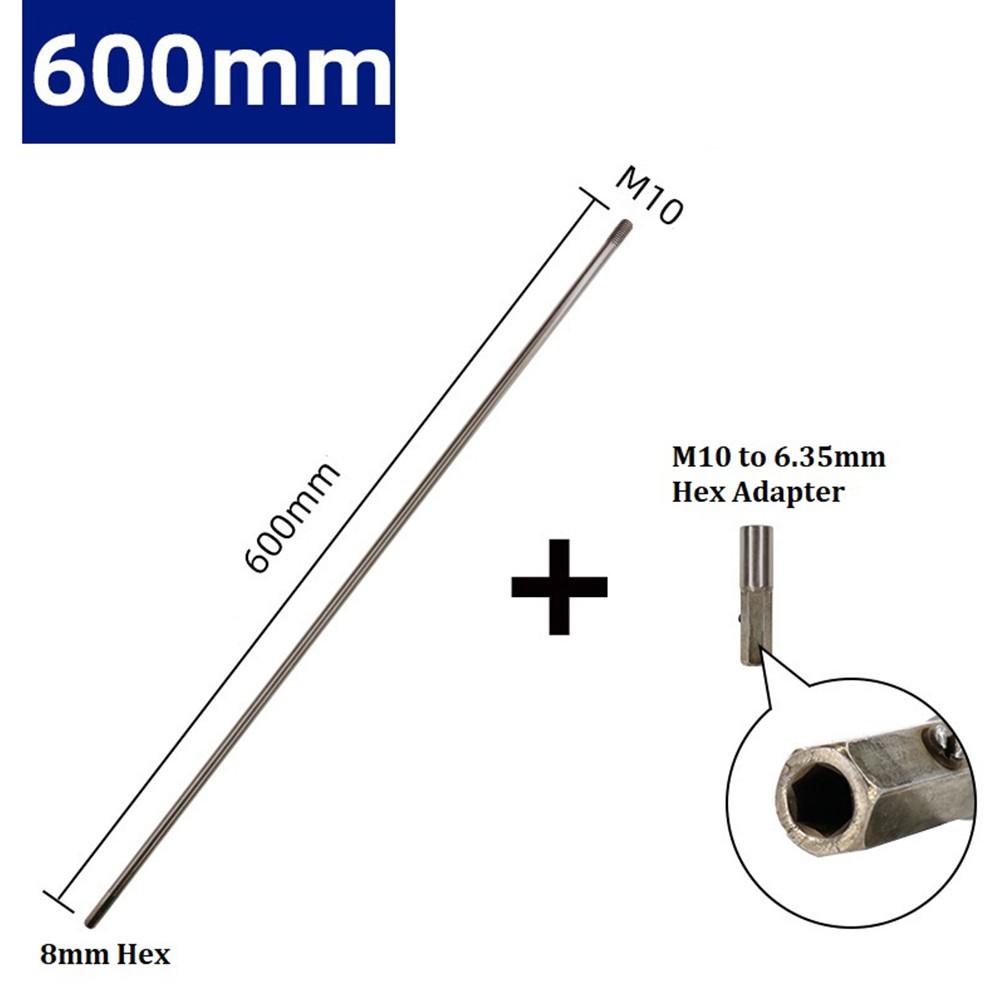M10 Chuck Drilling Connect Rod Silver 8mm Hex Shank