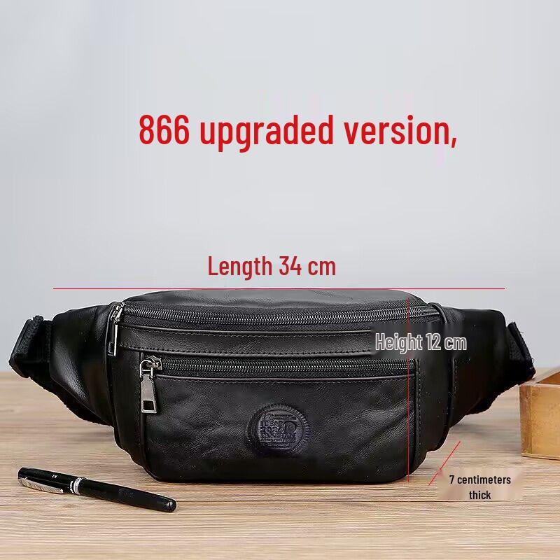 Herren Echtleder Umhängetasche Bauchtasche: Multifunktionale Hüfttasche mit großer Kapazität zum Laufen und für die Arbeit