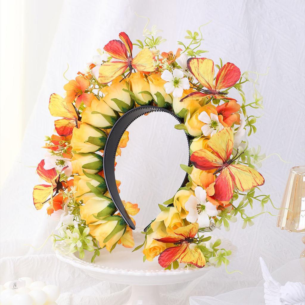 DY916 Handmade Artificial Flower Hairpiece Hairpin Headband For Women Girls