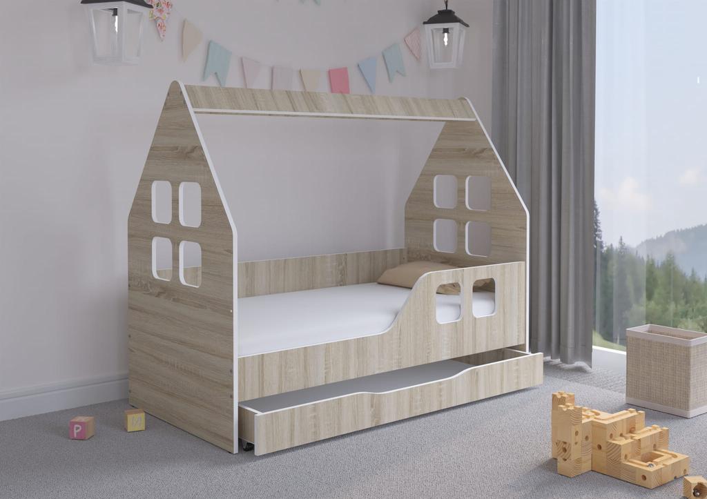 SONOMA HOUSE children's bed with DRAWER 140x70 RIGHT