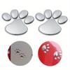 2PCS Car body stickers PVC footprints Car stickers Bear dog footprints 3D car stickers Matching