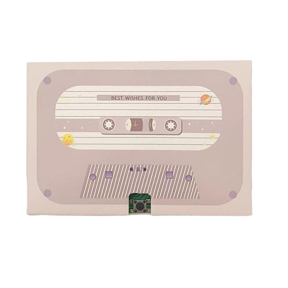 Recording Voice Card Tape Greeting Card Recordable 300 Seconds DIY Recording MusicCard Valentine's Day Anniversary Birthday Gift