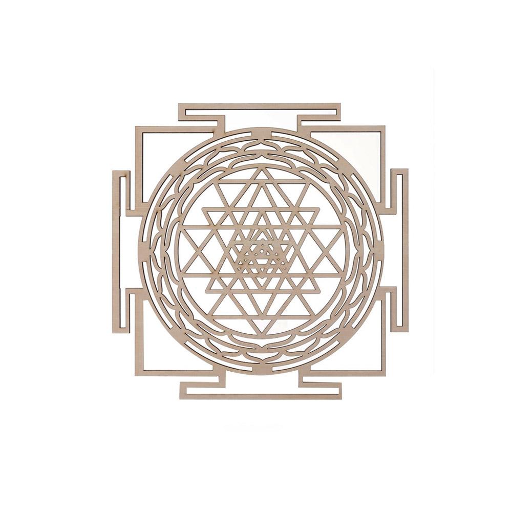 Wooden Wall Art Home Decor Flower Of Life Energy Mat Decorative Boards Crafts Slice Wood Base Coasters Sacred Geometry Ornament