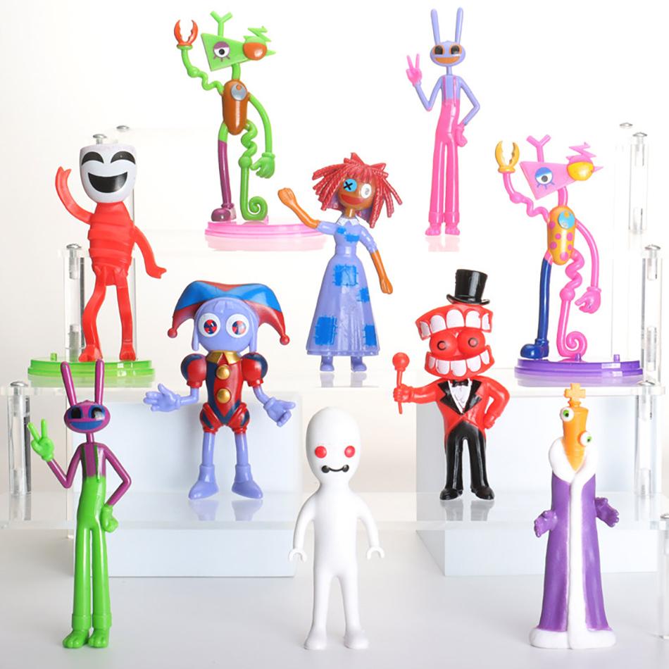 6-12 Stück/Set Der Erstaunliche Digitale Zirkus Anime Figur Ragatha/Jax/Pomni Actionfigur Pvc Sammlung Dekoration Modell Puppe Spielzeug