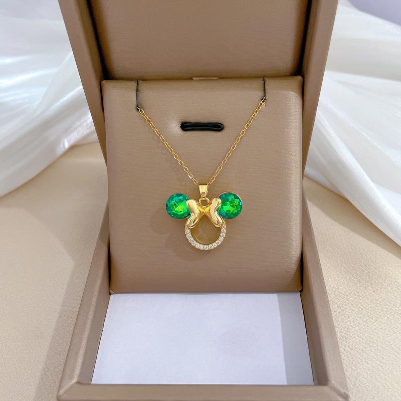 Micro-Setting Temperament Light Luxury Full Of Diamonds Real Gold Exquisite Micro-Setting Necklace Women'S Fashion Trend Collarbone Chain