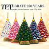 Flat Acrylic Ornaments 5 Pcs 2D 250 Anniversary USA Christmas Tree Ornament, Year Festive Room Decor of America 1776-2026 Patriotic Hanging Decoration
