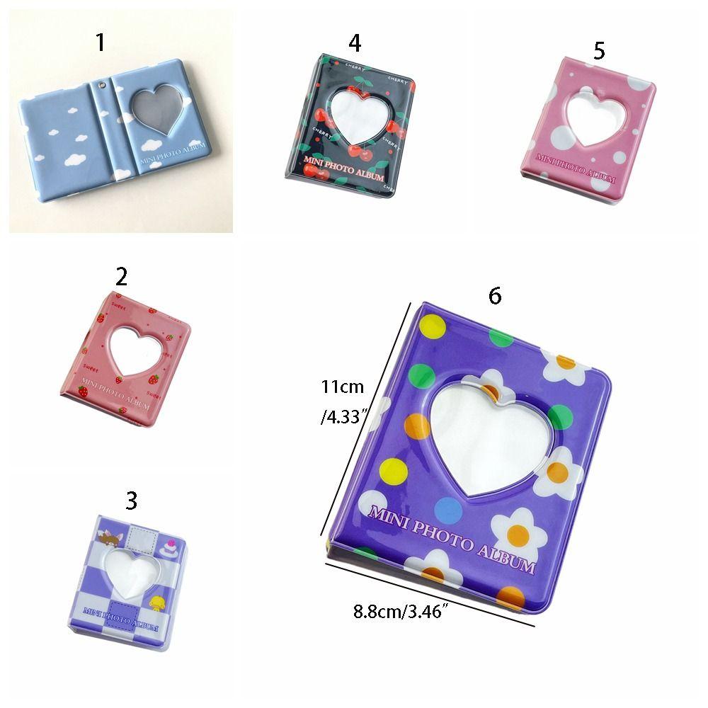 Heart-shaped Hollow Photo Album Printed Idol Album Holder INS 3 inch Photo Album  School Stationery