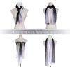 Dww Women's Soft Gradient Scarf 175 * 75cm - (Black) - Lightweight women's scarf, soft and light shawl, elegant fashion scarf, gift