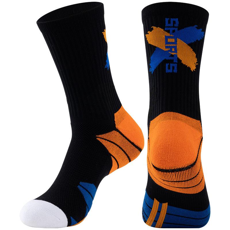 Basketball Sock Towel Bottom High-cuff Breathable Sports Elite Men Mid-calf High-top Long Shoe