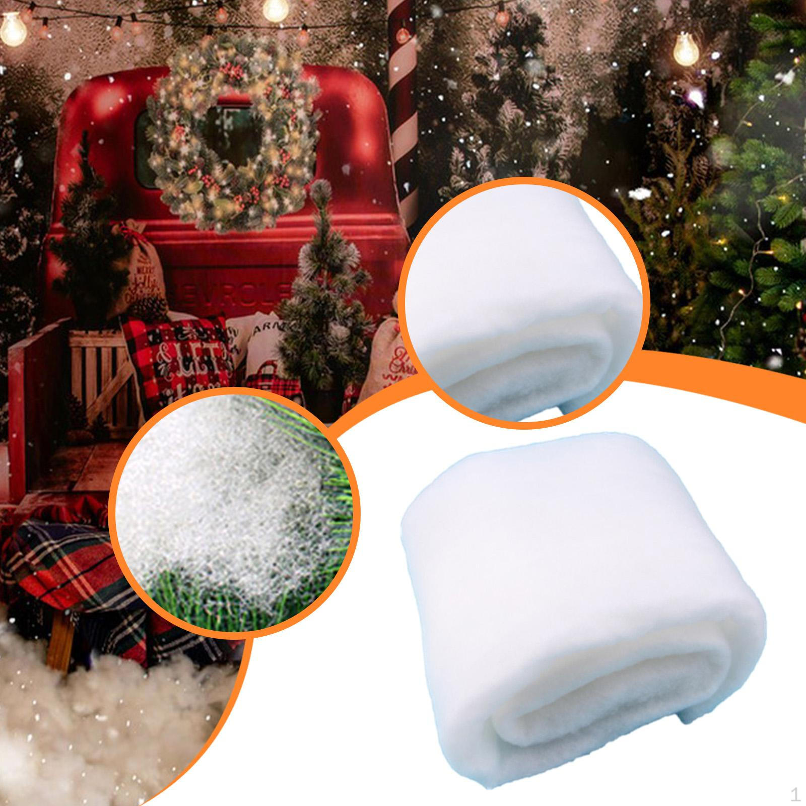 

Christmas Snow Blanket Artificial Sheet Layout Winter Decor under The Xmas Tree for Holidays S