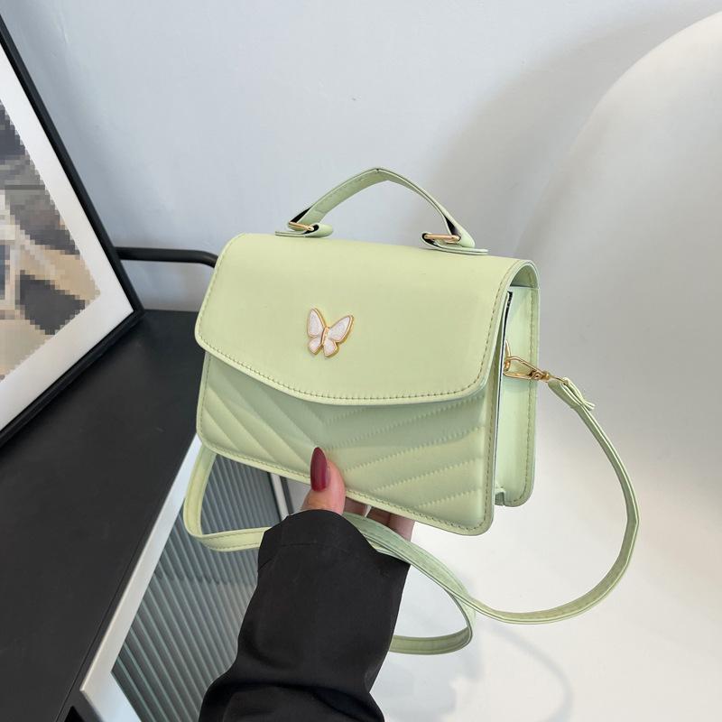 PU Versatile and Fashionable Portable Small Square Bag Single Shoulder Crossbody Bag Luxury Designer Handbag AVE