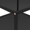 Coffee Table Black 60 X 60 X 35 Cm Tempered Glass