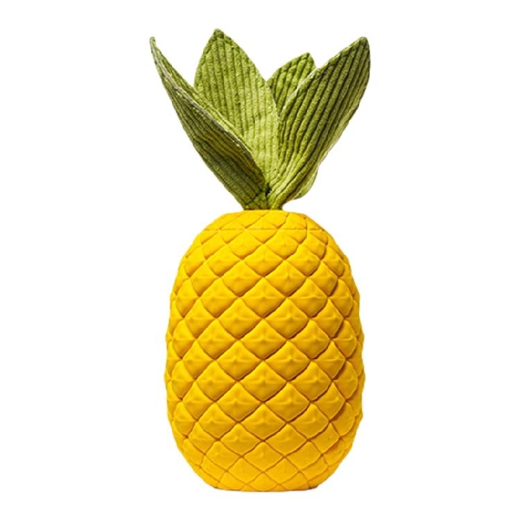 

Natural Rubber Pineapples Dog Toy Dental Cleaning Toy Breath Freshening Chew Toy for Various Size 1