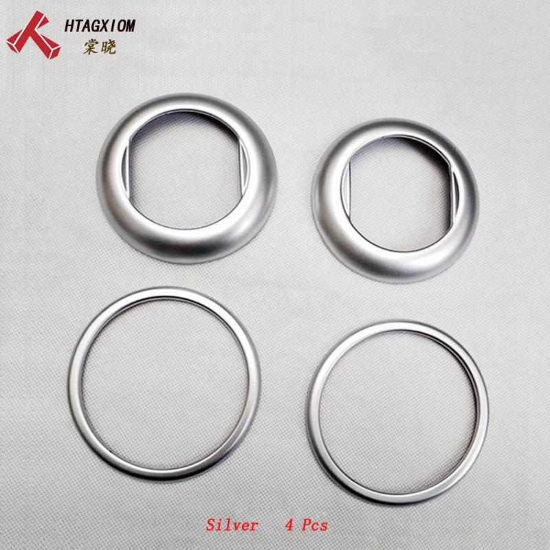 ABS Chrome Dashboard Air Vent Trim Cover Bezel Interior Garnish Front Water Glass Box Cover for Nissan NV200 Evalia 2010 2018