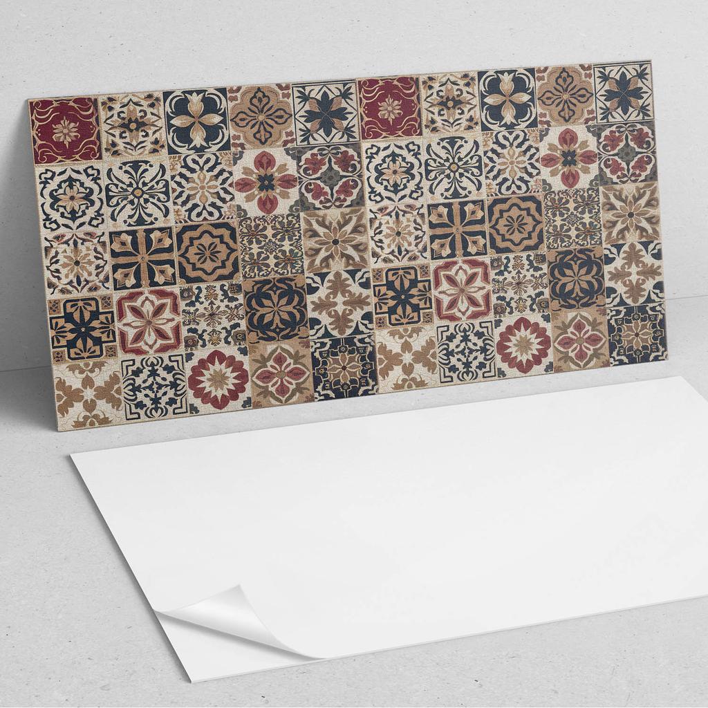 Vinyl Tiles with a Motif for Easy Wall Transformation Mosaic Patterns in a 10x40x20 cm Layout