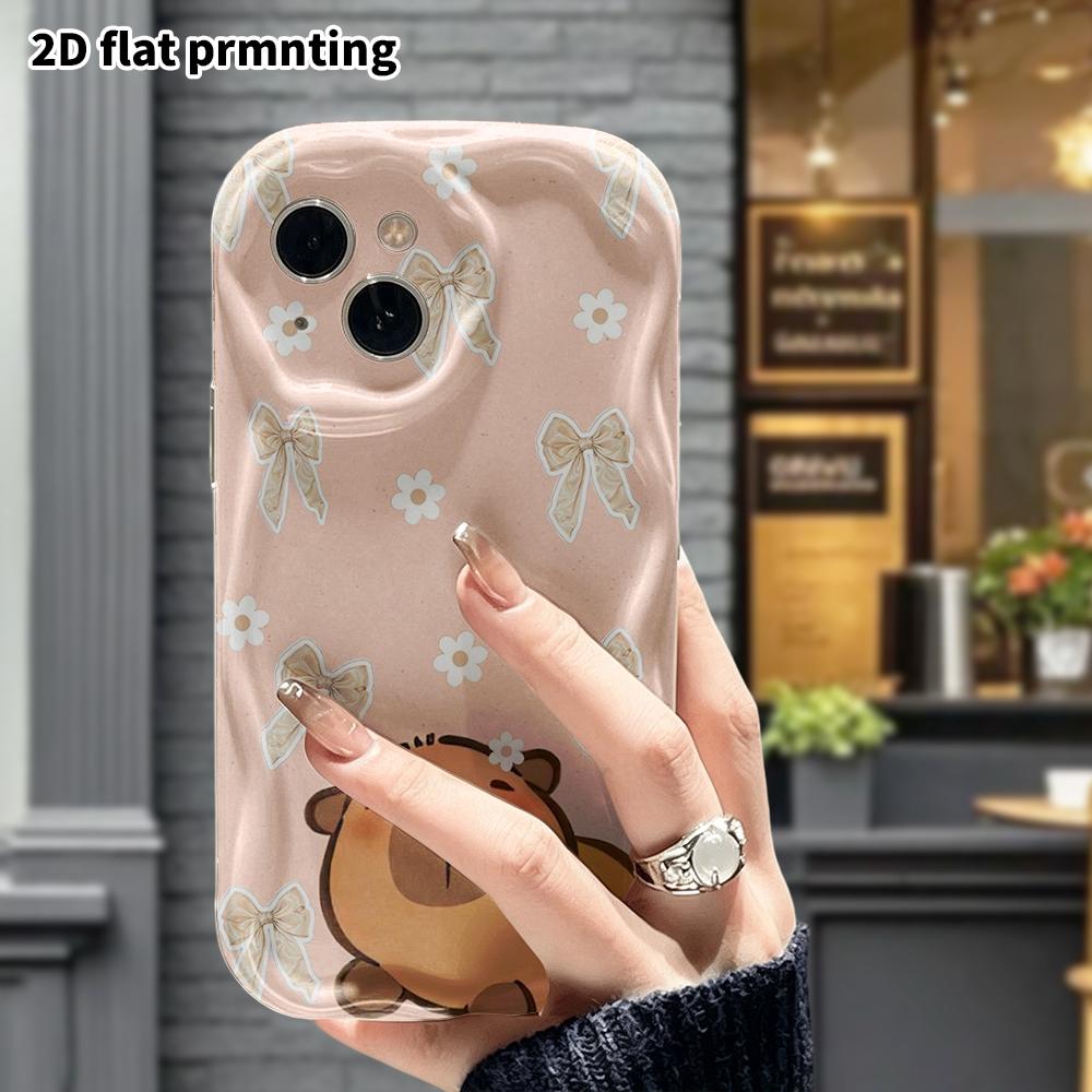 Phone Case: 2D Flat, Suitable for iPhone 18, 17, 16, 15, 14, 13, 12 Pro Protective Case, Phone Decoration, Light Pink Texture, Perfect Christmas and H