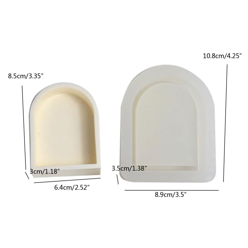 Irregular Door Frame Ornaments Making Gypsum Concrete Cement Creative Silicone Mold Diy Aroma Candle Decorations