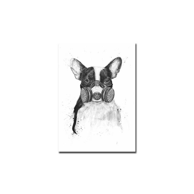 Animal Canvas Painting Posters Prints Funny Pet Dog Picture Wall Art Modern For Living Room Decoration Cuadros