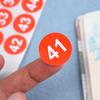 1-50 51-100 Letter Number Sticker Self-Adhesive Waterproof Labels Number Advent Stickers Calendar Number Paper Stickers Decor