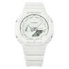 Casio Unisex Analog Digital Quartz Watch Plastic Strap GA-2100-7A7ER White