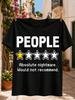 Leute Eine-Sterne-Bewertung Absoluter Albtraum Würde Nicht Empfehlen Unisex Pixel Art Bewertung Humorvoller Introvertierter Unisex Alles T-Shirt
