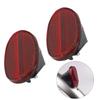 2pcs Bicycle Oval Rear Mudguard Reflector Bike Oval Rear Taillights Reflective Warnings Lamp Night Riding Safety Light 7