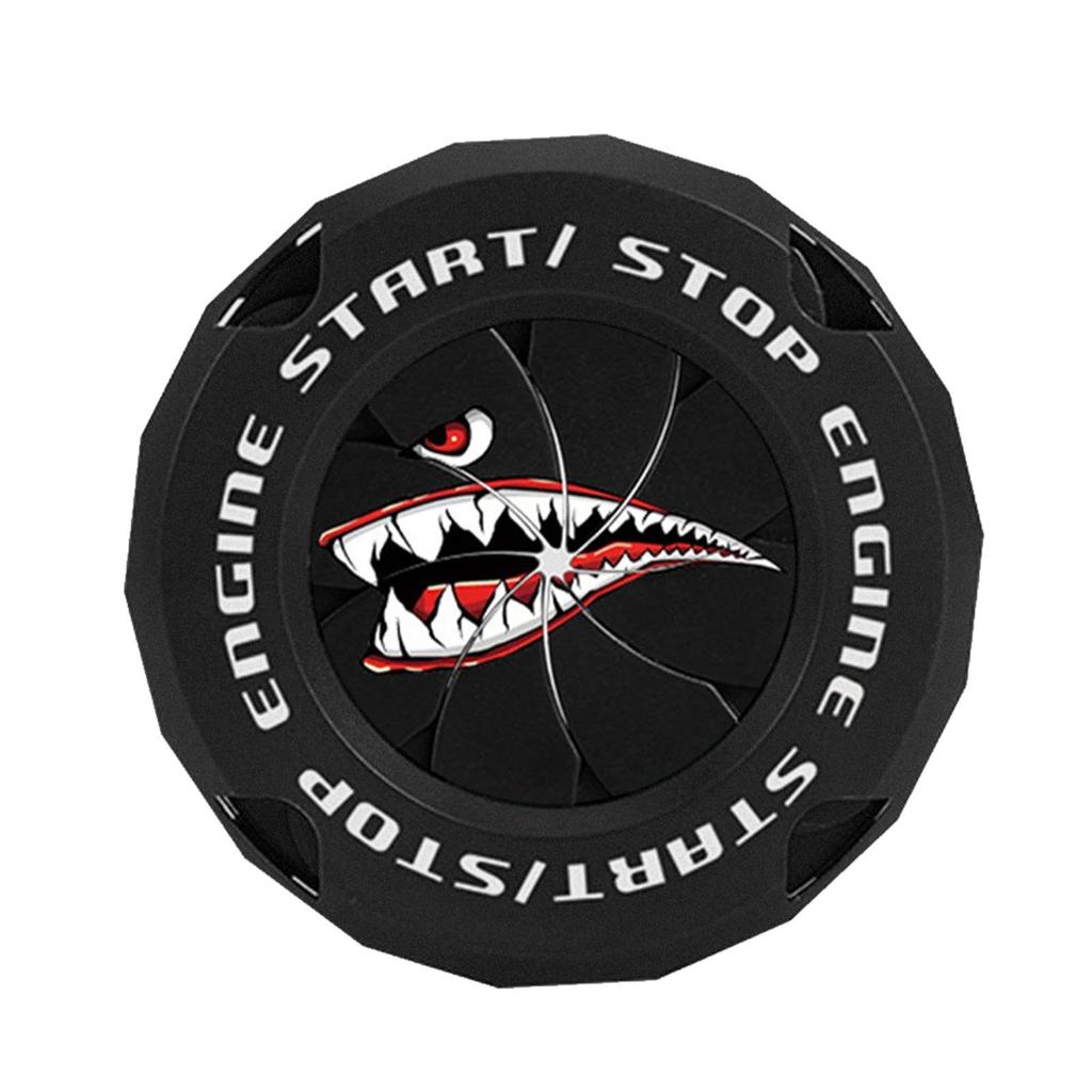 Car Engine Start Button Cover, Start Button Cover - Metal Engine Start Button Protector,