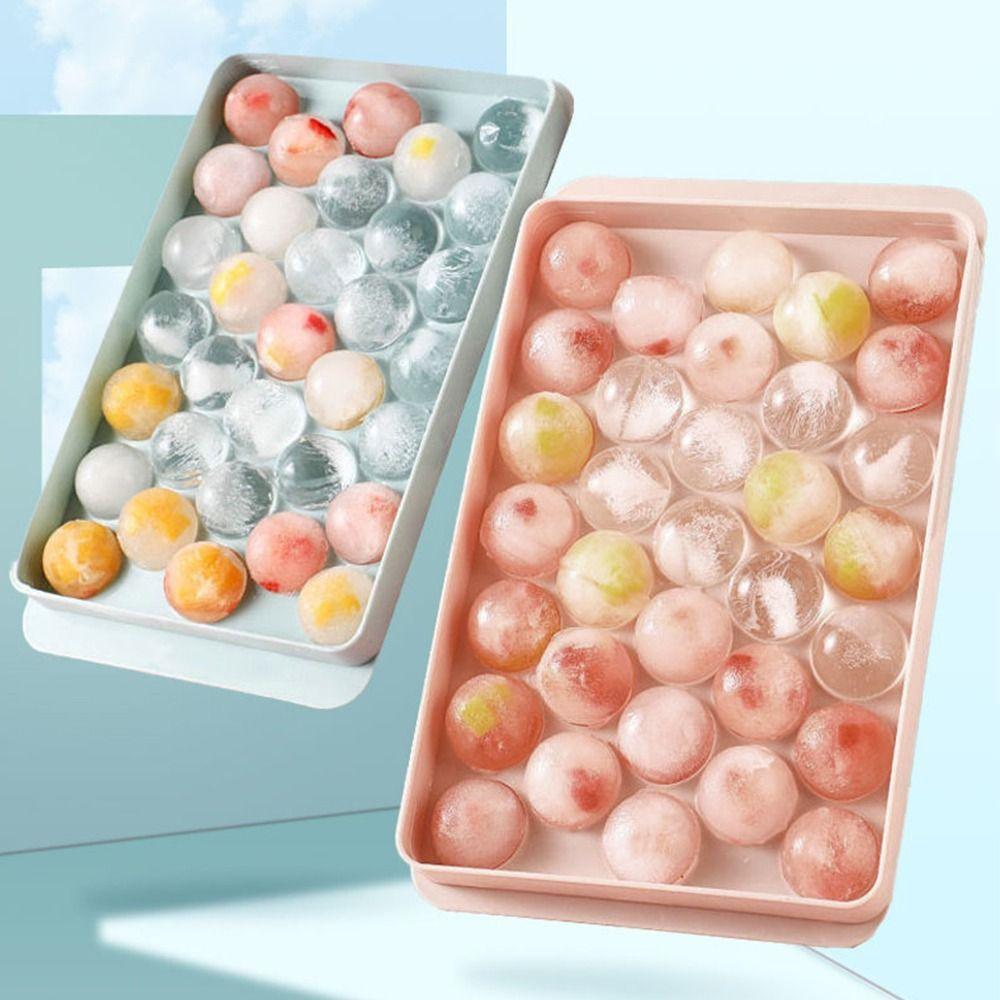 Ice Ball Summer Ice Cube Tray with Lid Ice Bucket Food Grade Ice Cube Maker  Bar